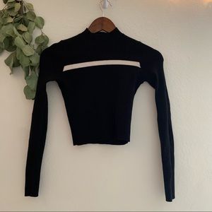 Brandy Melville Black crop sweater
